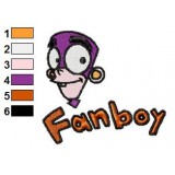 Fanboy Logo Embroidery Design 02